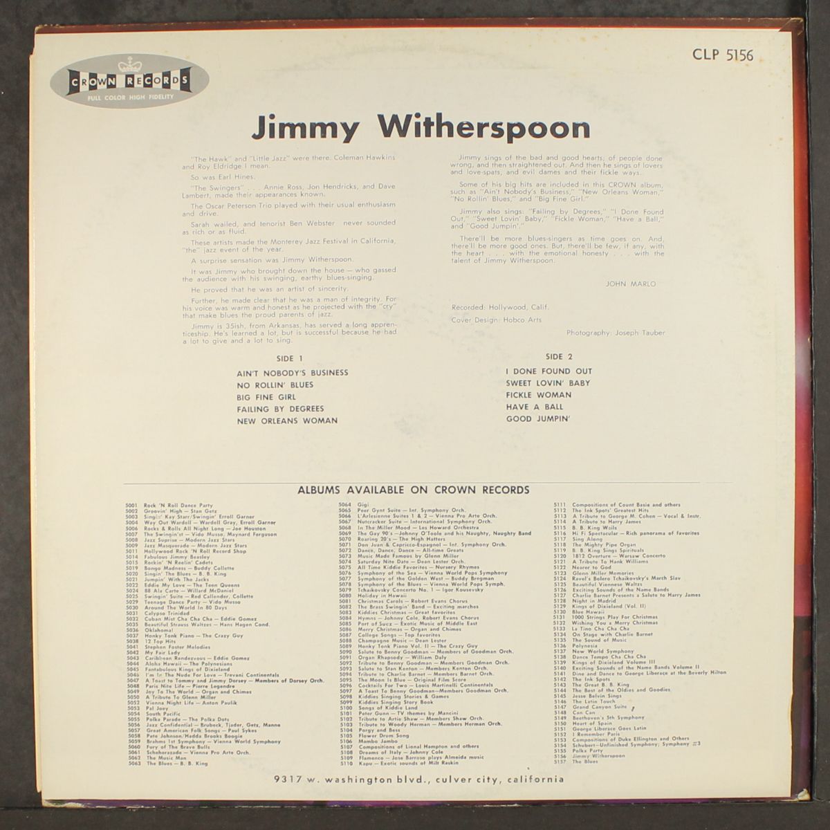 jimmy witherspoon by JIMMY WITHERSPOON