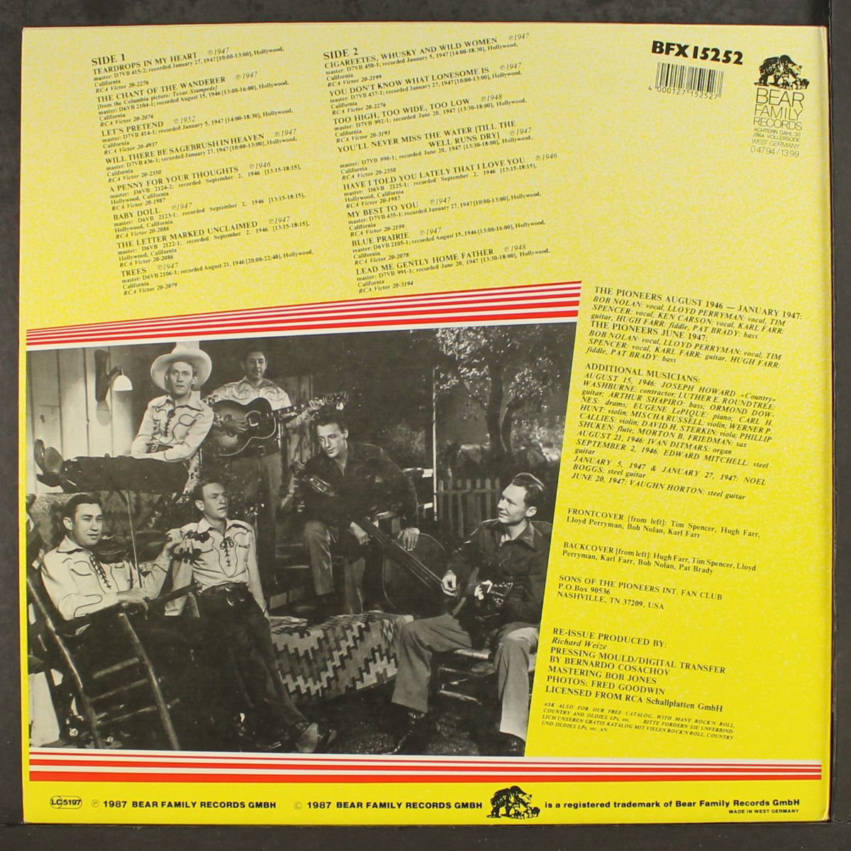teardrops in my heart by SONS OF THE PIONEERS