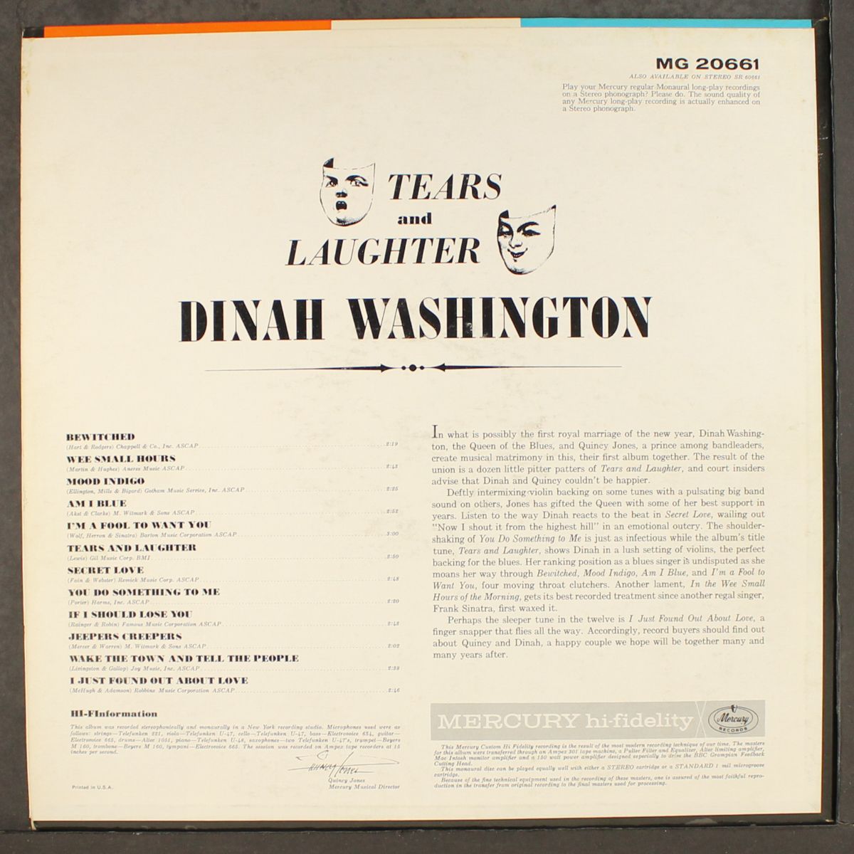 tears & laughter by DINAH WASHINGTON