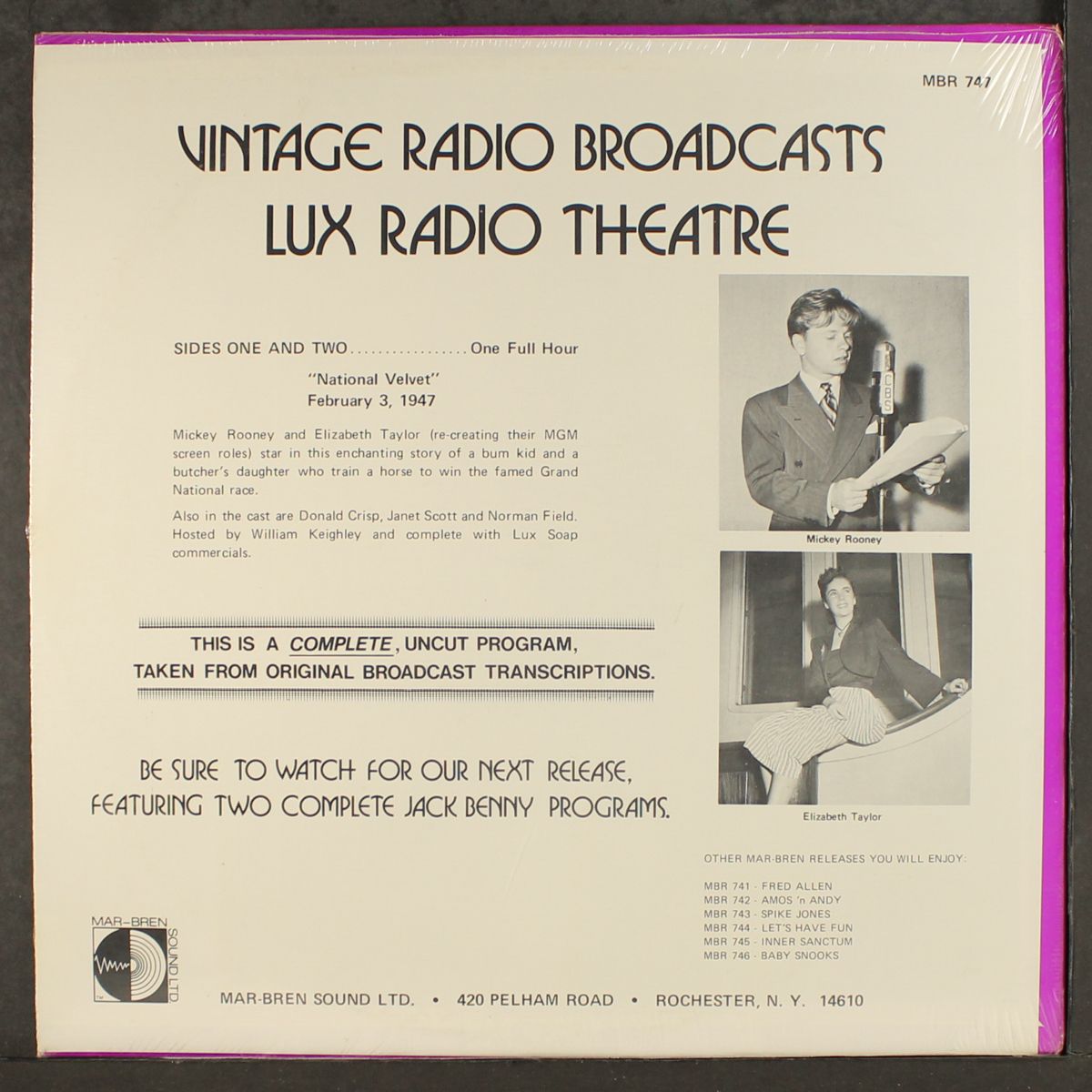 national velvet - vintage radio broadcasts by LUX RADIO THEATRE
