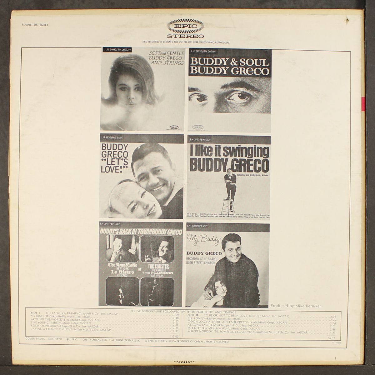 greatest hits by BUDDY GRECO