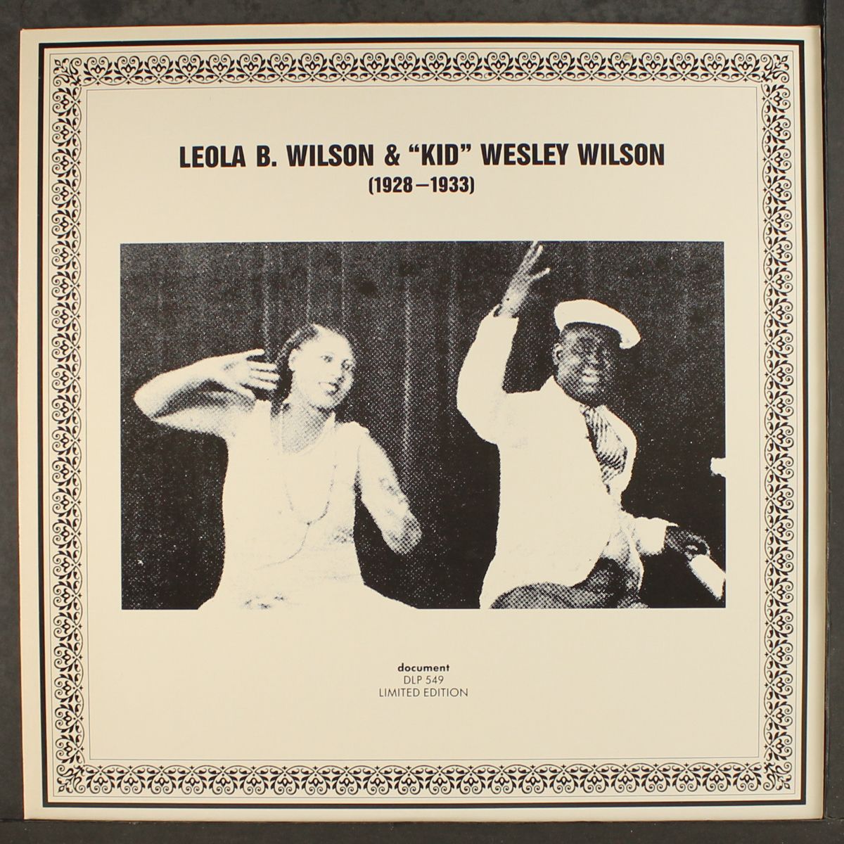 1928-1933 by LEOLA B. & 'KID' WESLEY WILSON