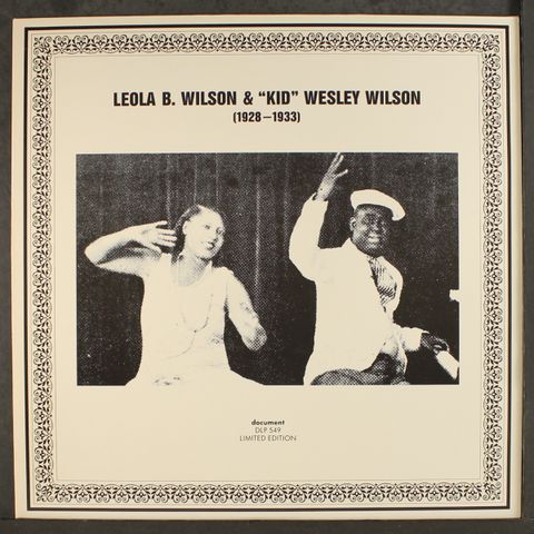 LEOLA B. & 'KID' WESLEY WILSON