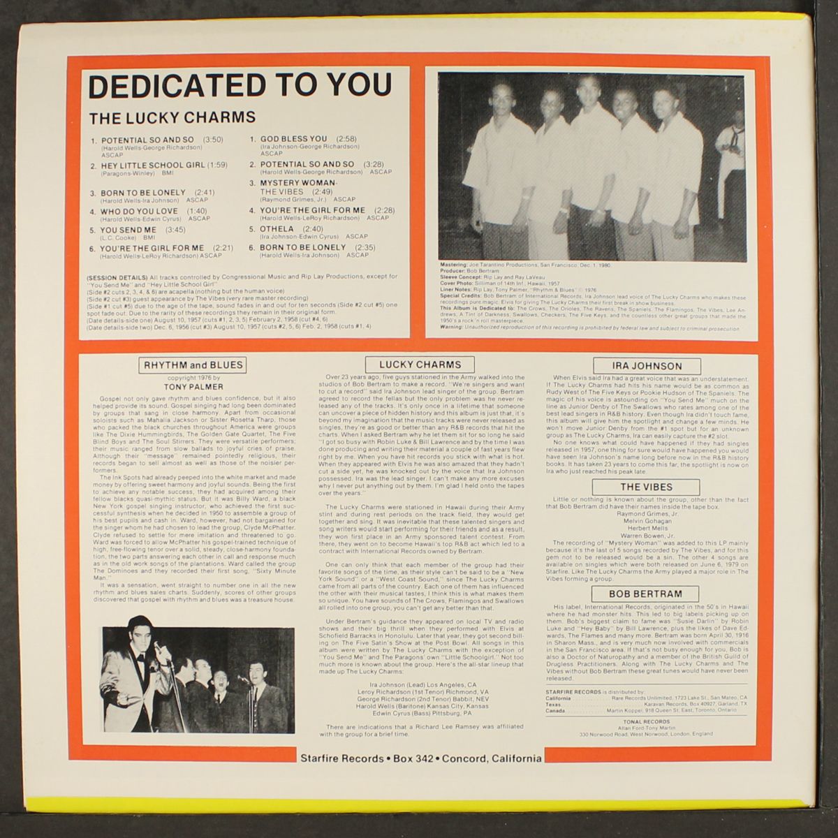 dedicated to you by LUCKY CHARMS