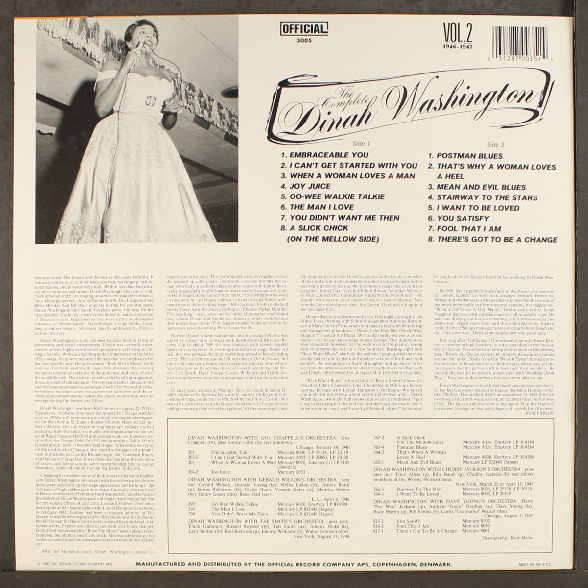 the complete dinah washington, vol. 2 by DINAH WASHINGTON
