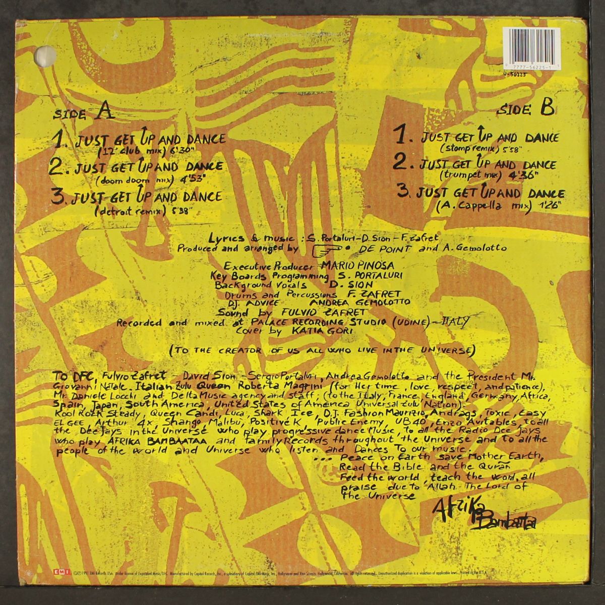 just get up and dance remixes by AFRIKA BAMBAATAA