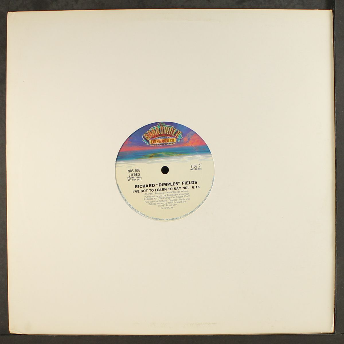 i've got to learn to say no / short by RICHARD "DIMPLES" FIELDS