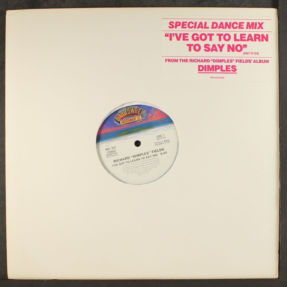 i've got to learn to say no / short by RICHARD "DIMPLES" FIELDS