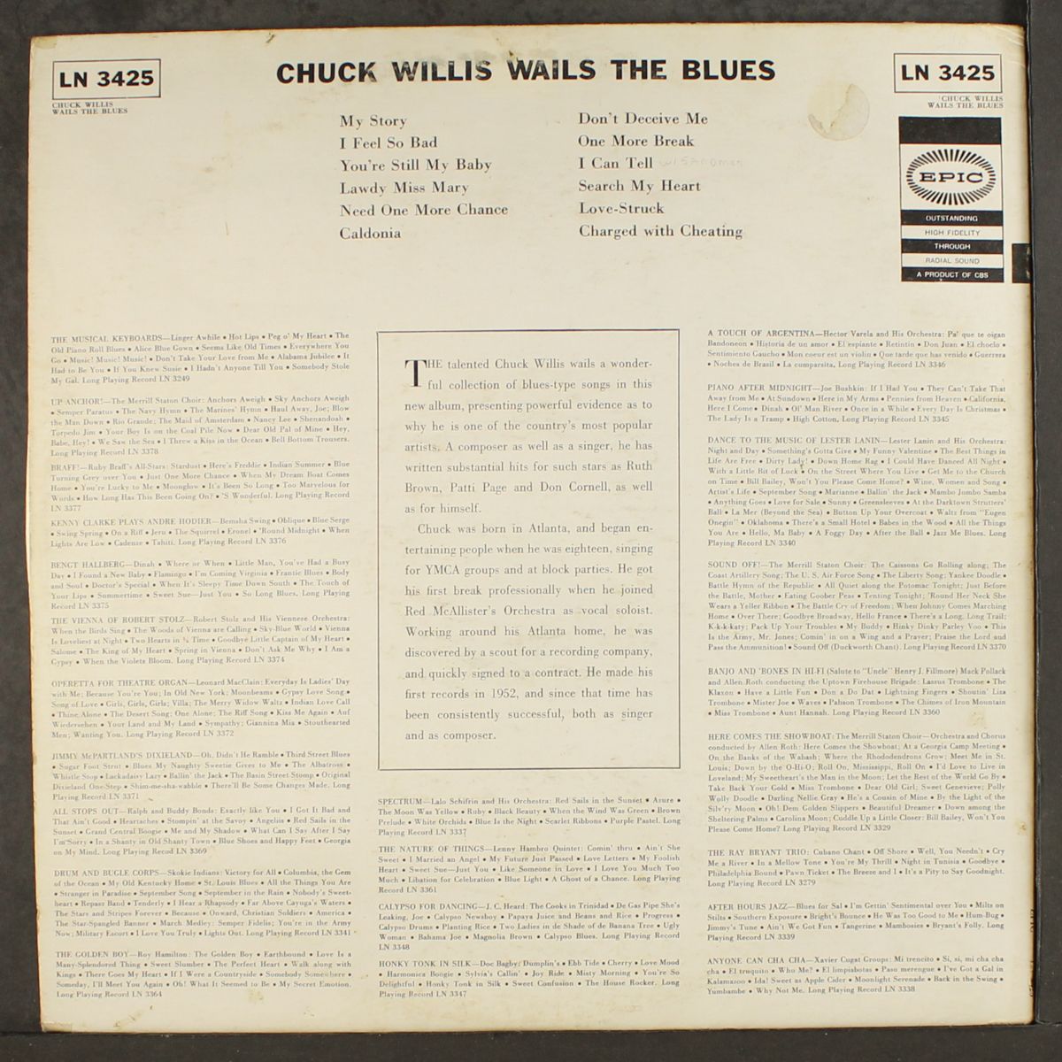 wails the blues by CHUCK WILLIS