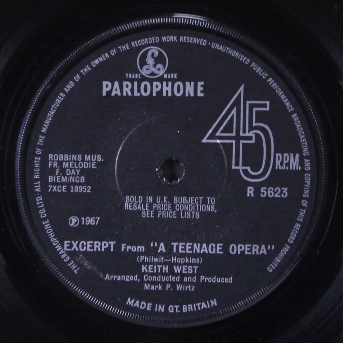 excerpt from a teenage opera / theme from a teenage opera by KEITH WEST