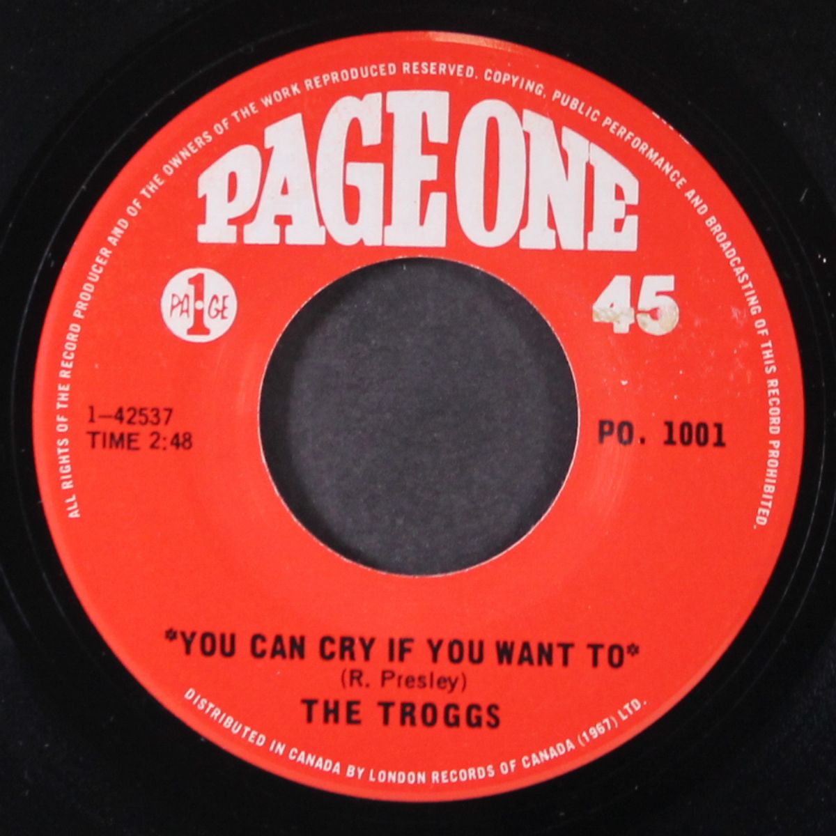 you can cry if you want to by TROGGS