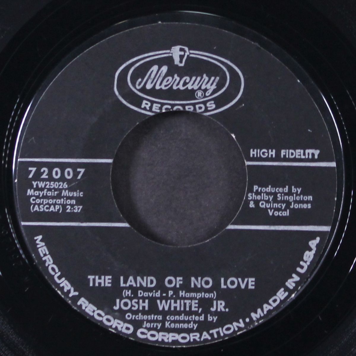 the land of love / oh, miss mary by JOSH WHITE JR.