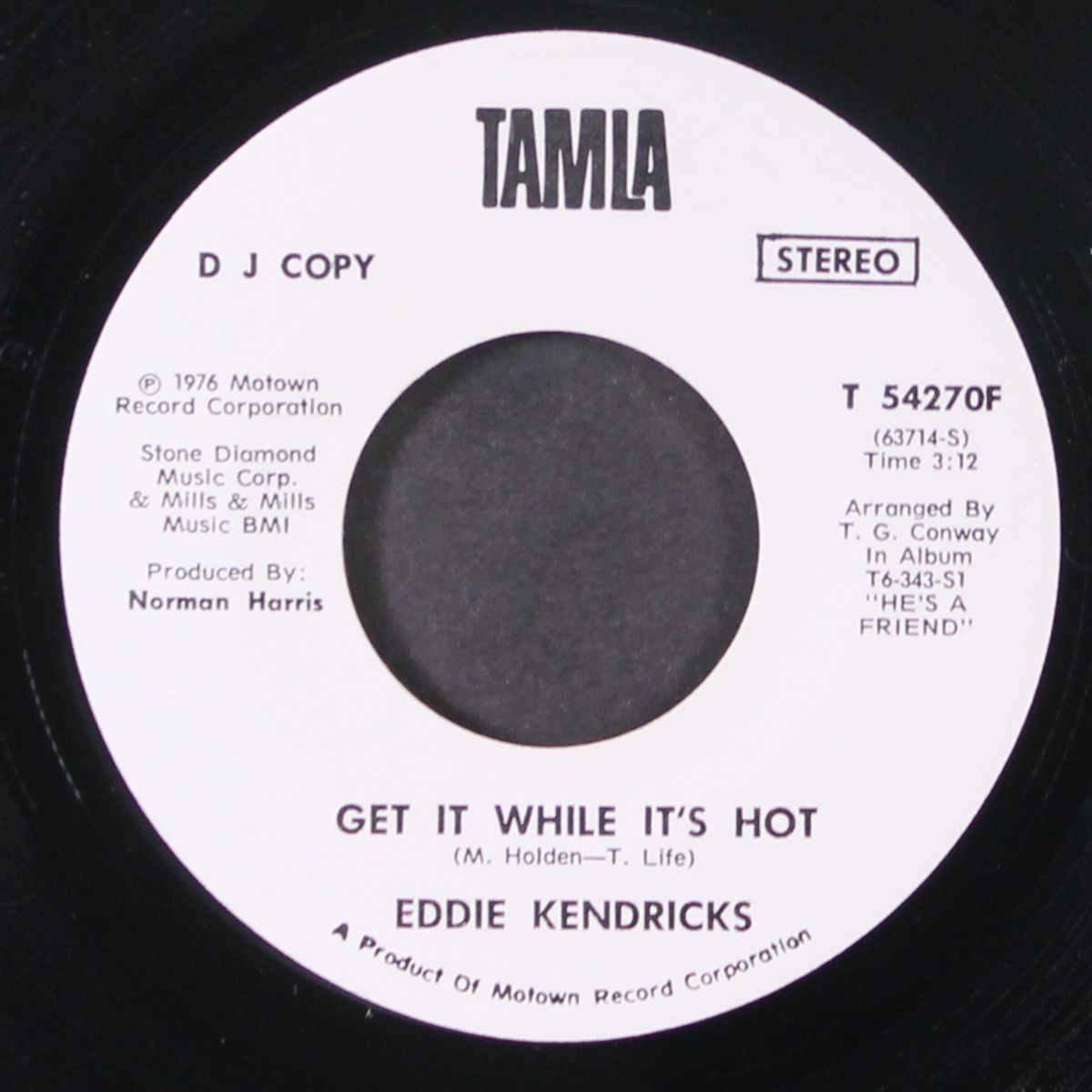 get it while it's hot / mono by EDDIE KENDRICKS
