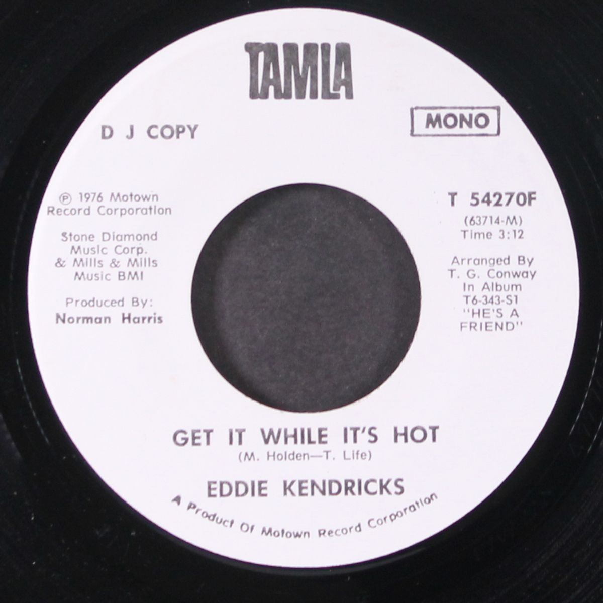 get it while it's hot / mono by EDDIE KENDRICKS