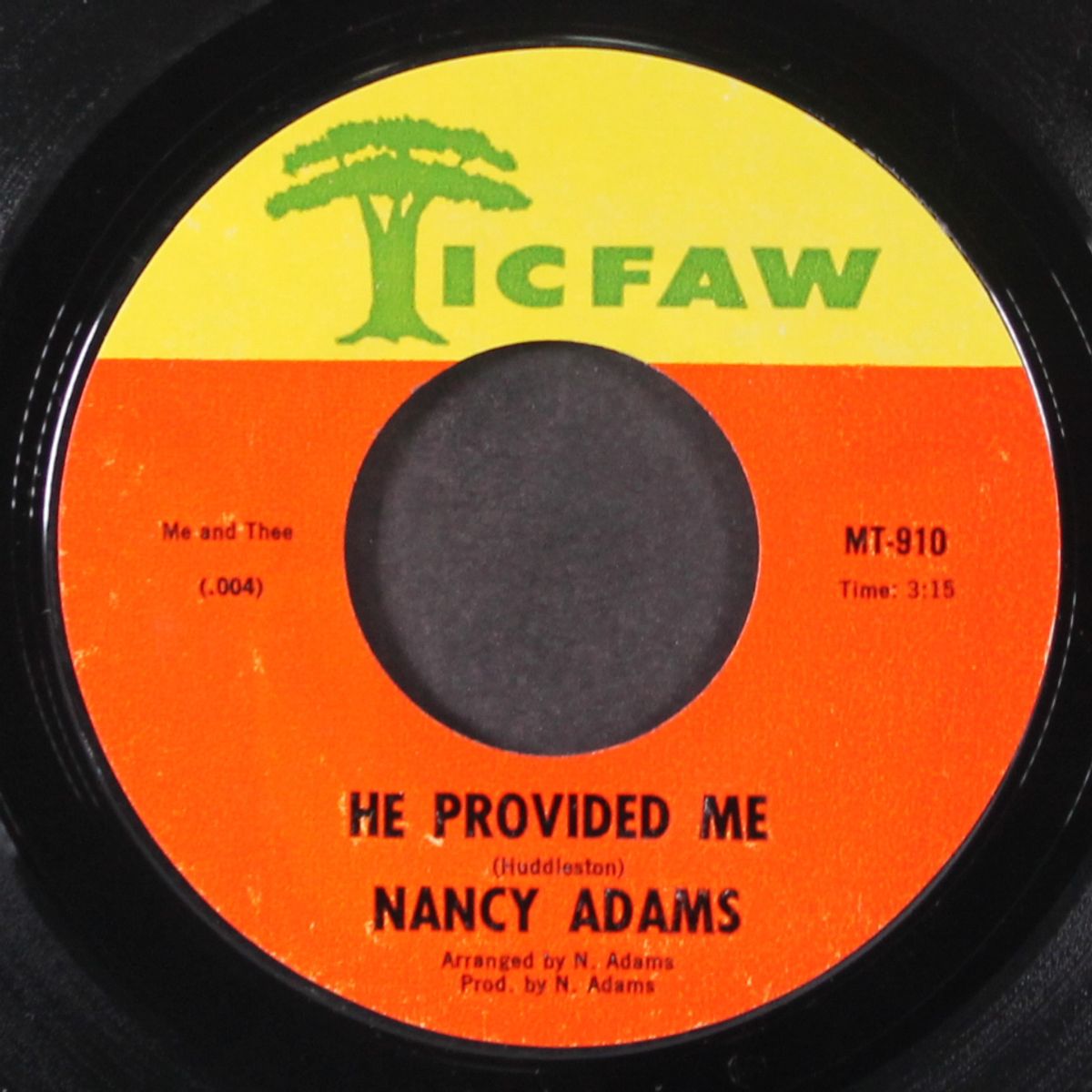 that's where it's at / he provided me by NANCY ADAMS