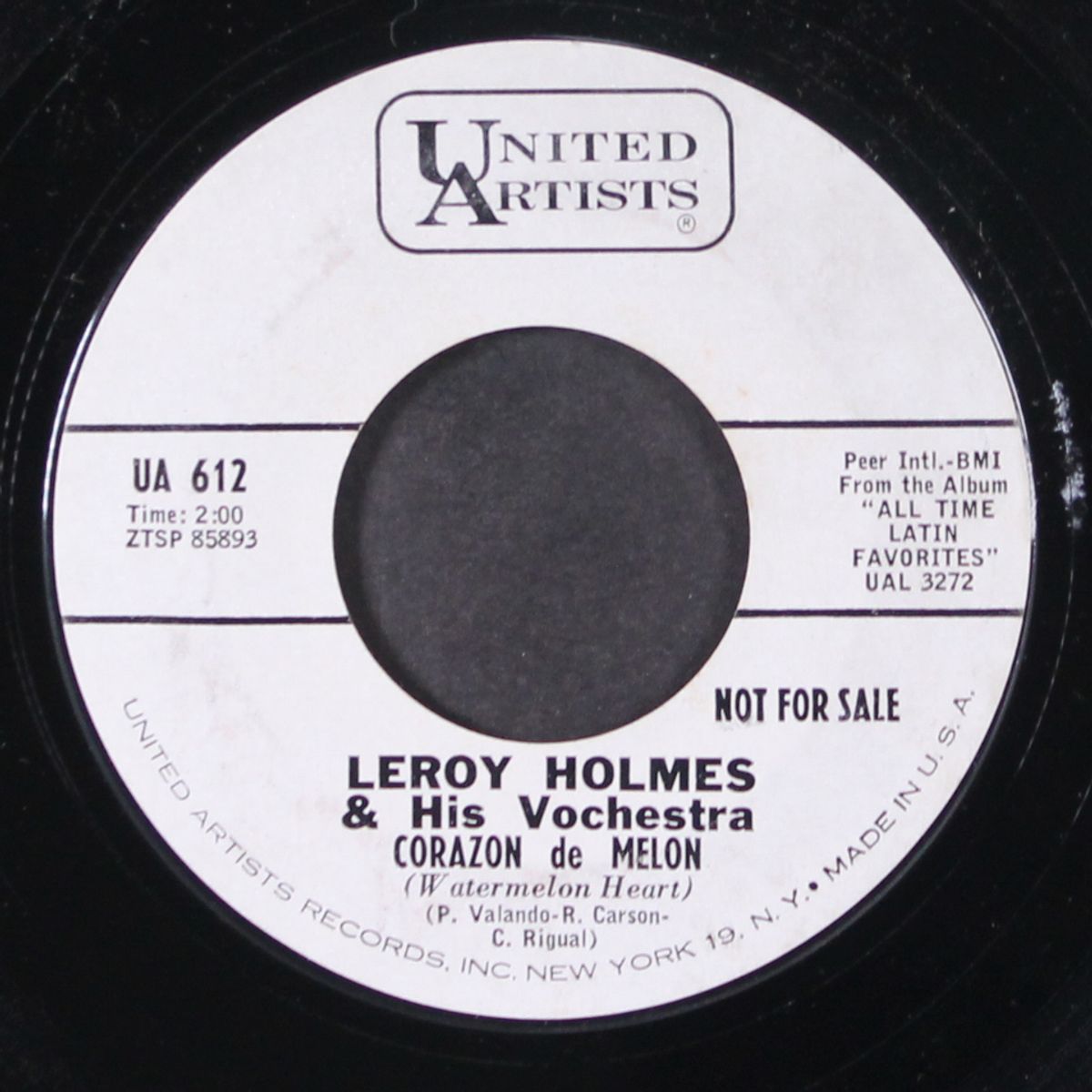 be mine tonight / corazon de melon by LEROY HOLMES