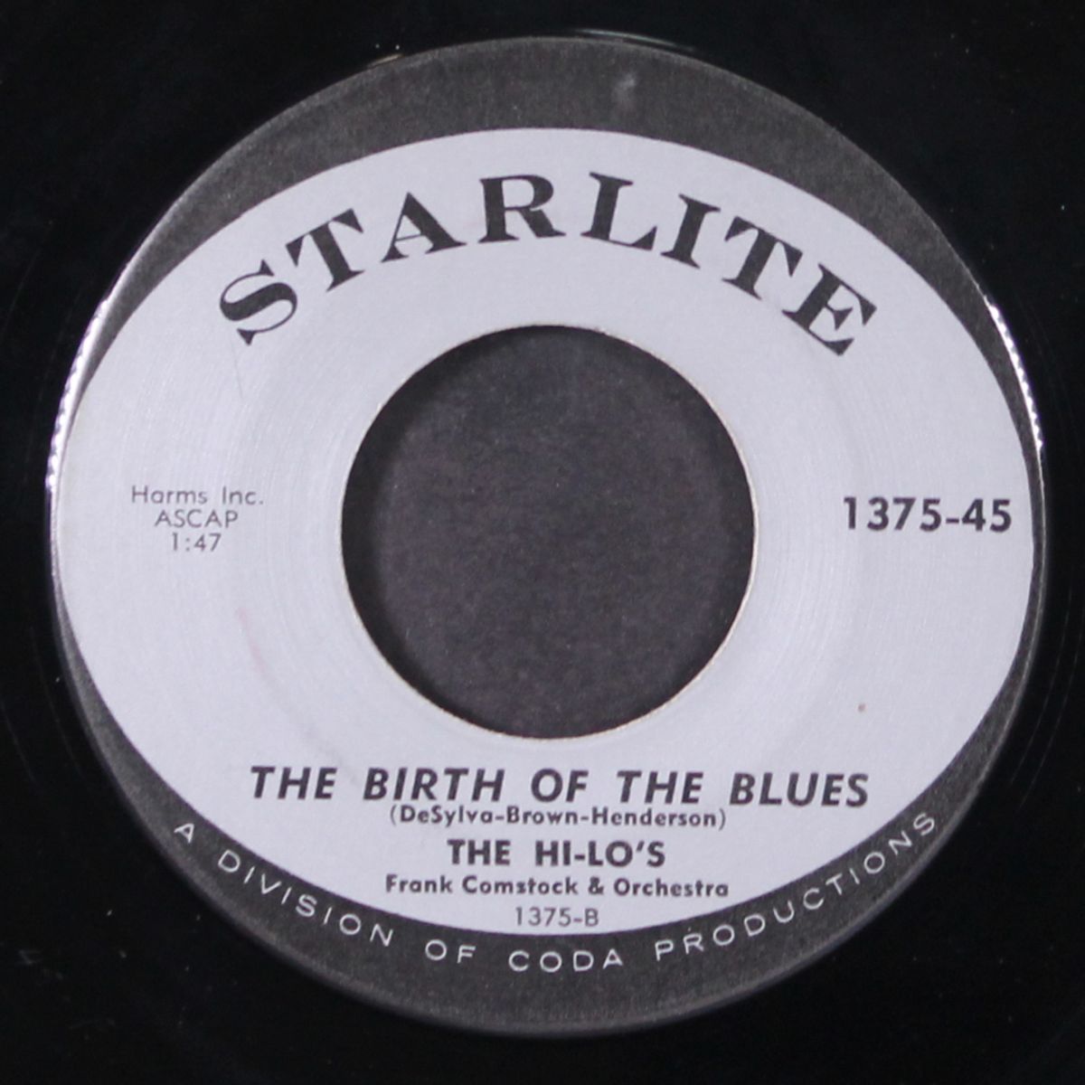 the birth of the blues / too young for the blues by HI-LO'S
