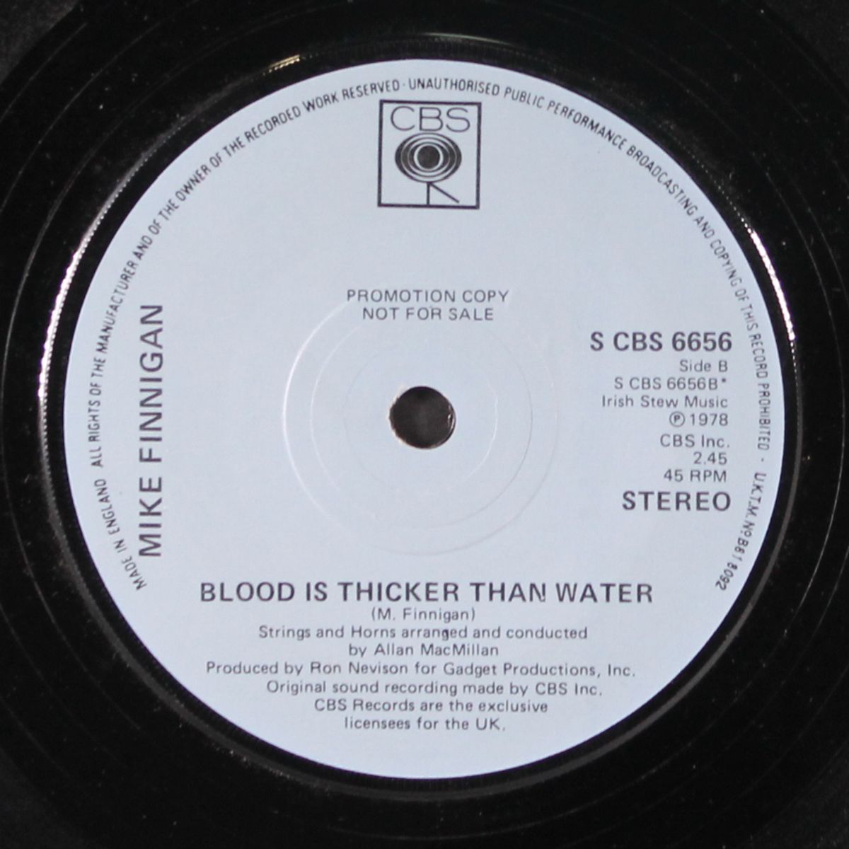 just one minute more / blood is thicker than water by MIKE FINNIGAN