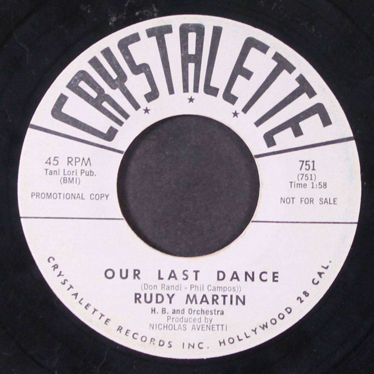 tambourines and big bass drum / our last dance by RUDY MARTIN