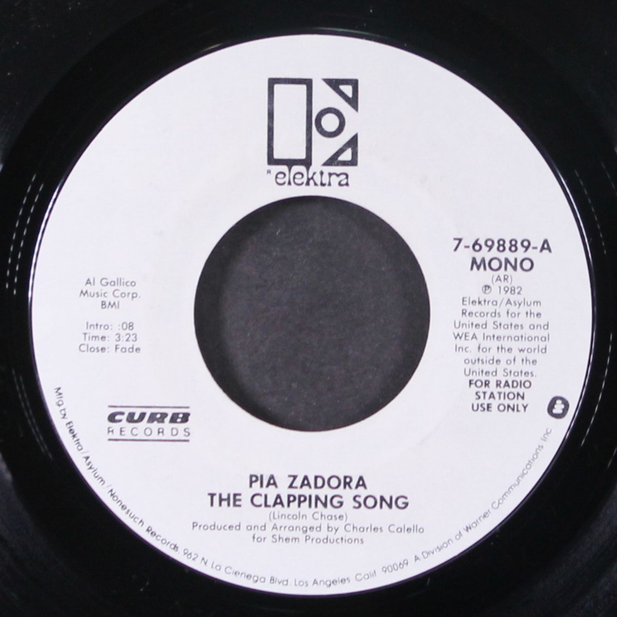 the clapping song / mono by PIA ZADORA