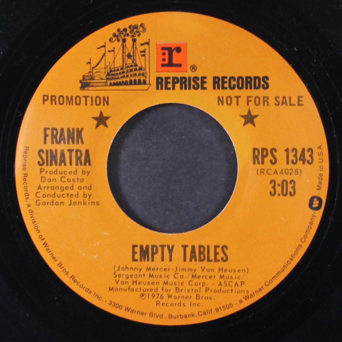 empty tables / the saddest thing of all by FRANK SINATRA