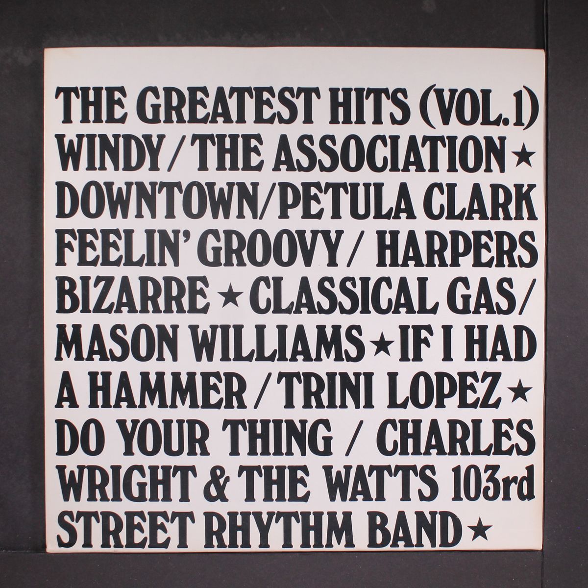 greatest hits, vol. 1 by VARIOUS