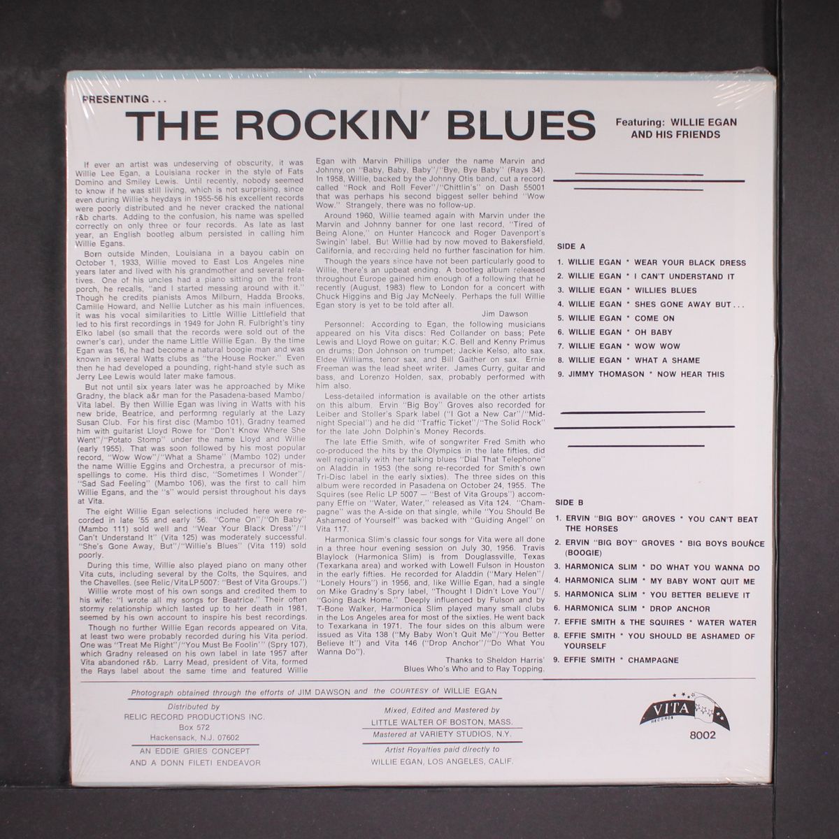 the rockin' blues by WILLIE EGANS