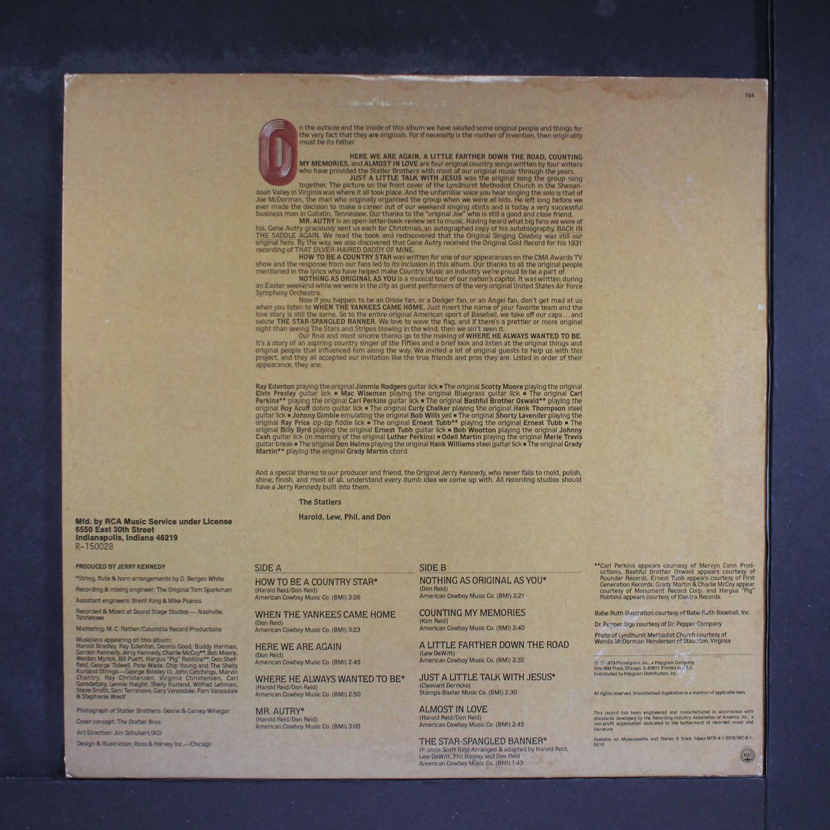the originals by STATLER BROTHERS