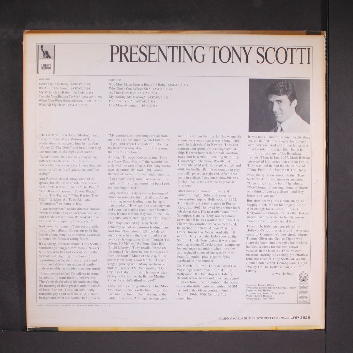 presenting by TONY SCOTTI