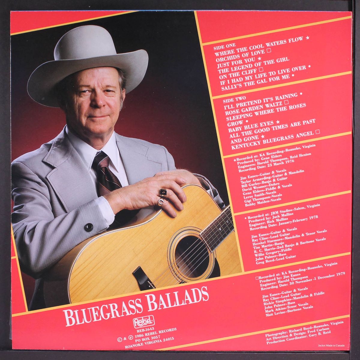 bluegrass ballads by JIM EANES