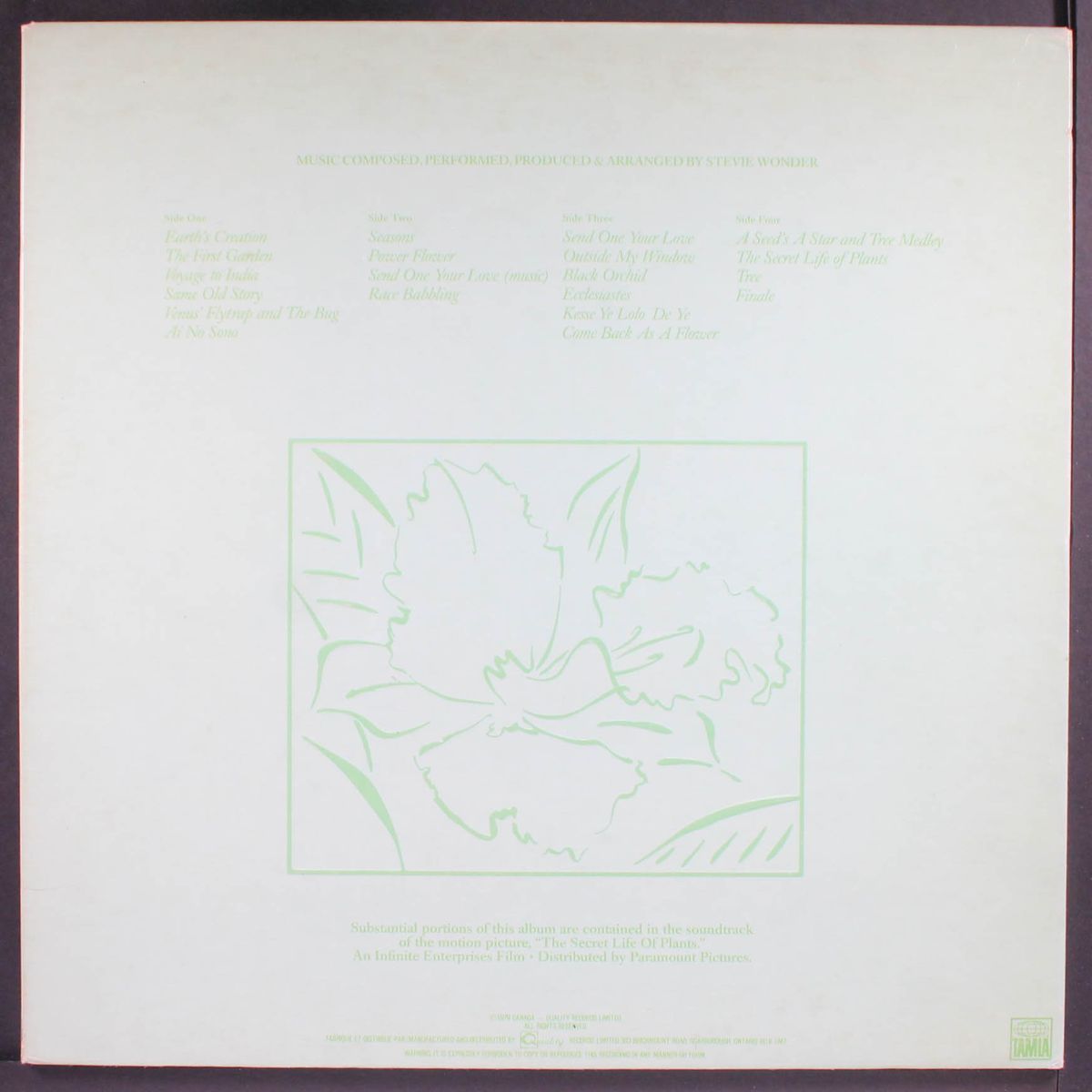 the secret life of plants by STEVIE WONDER