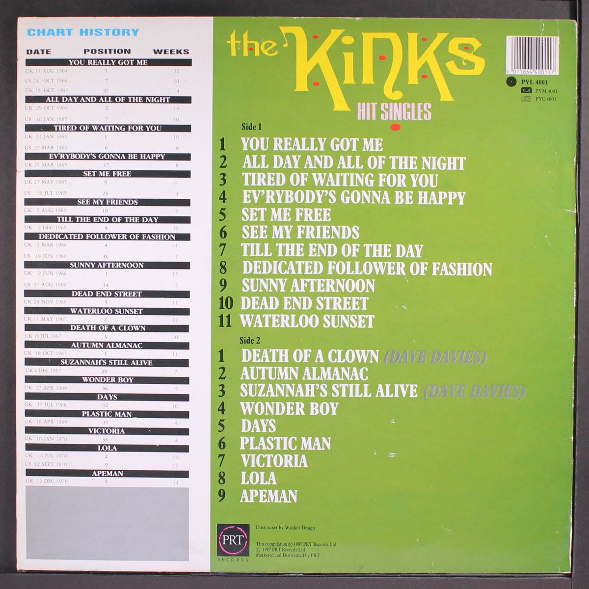 hit singles by KINKS