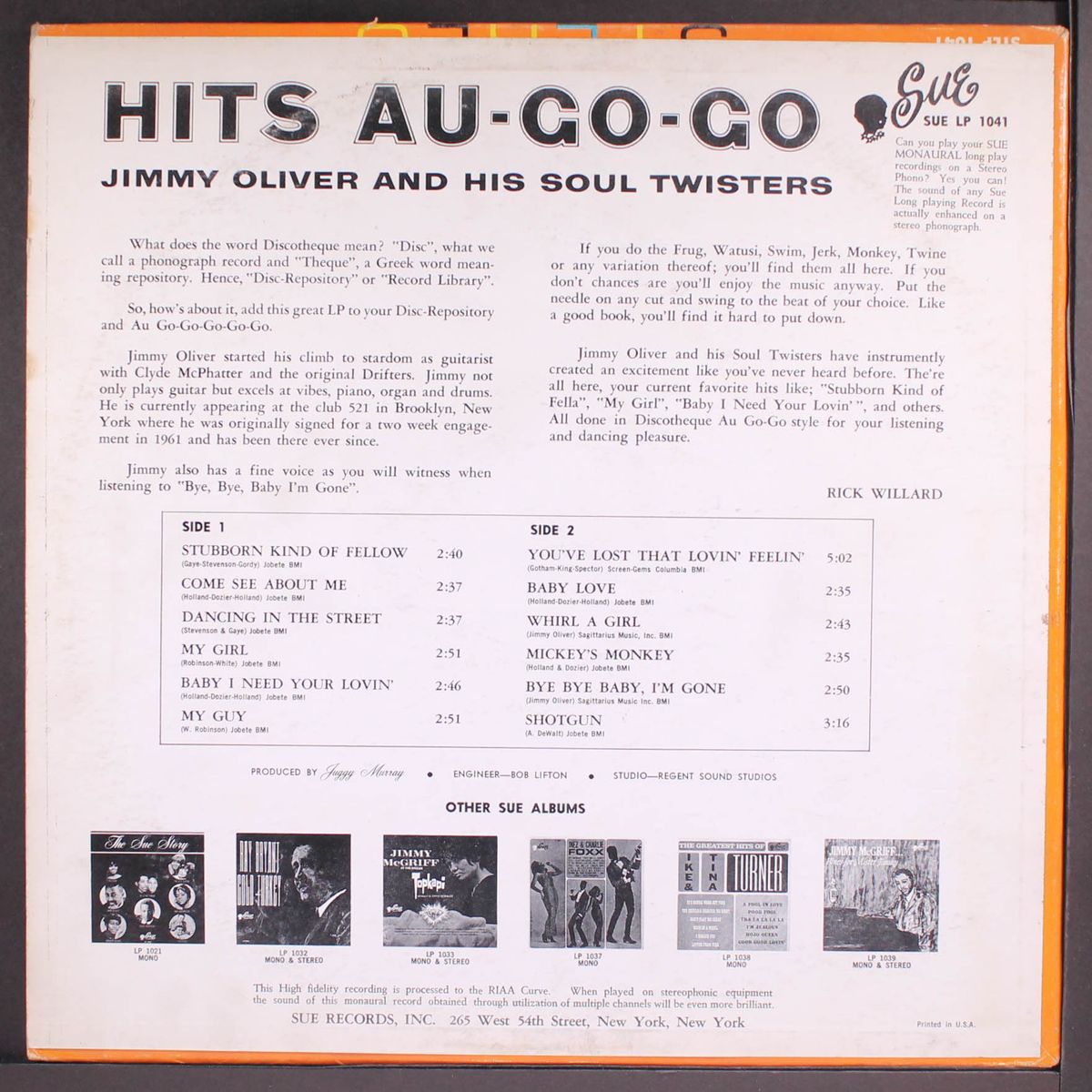hits au-go-go by JIMMY OLIVER & SOUL TWISTERS