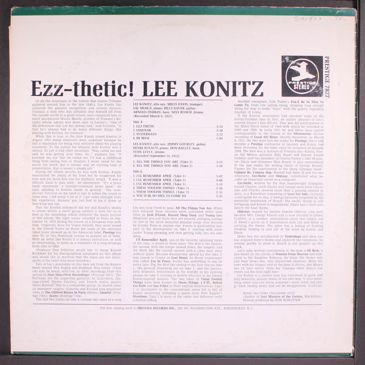 ezz-thetic! by LEE KONITZ