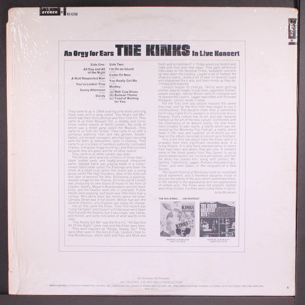 the live kinks by KINKS