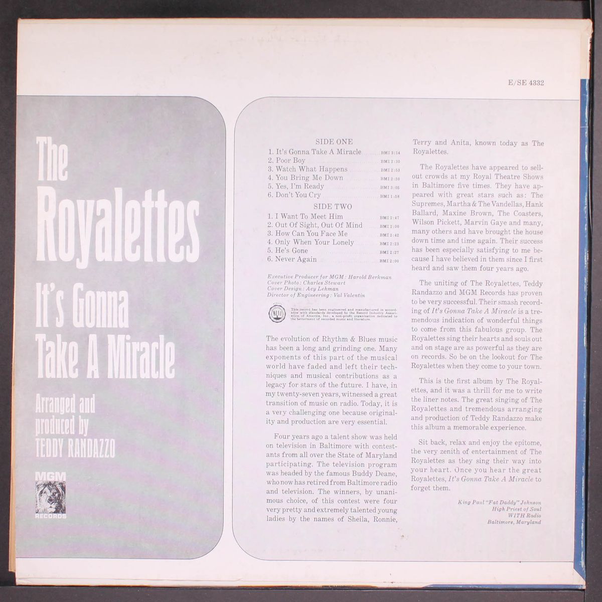 it's gonna take a miracle by ROYALETTES