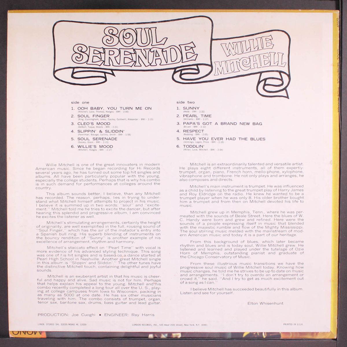 soul serenade by WILLIE MITCHELL