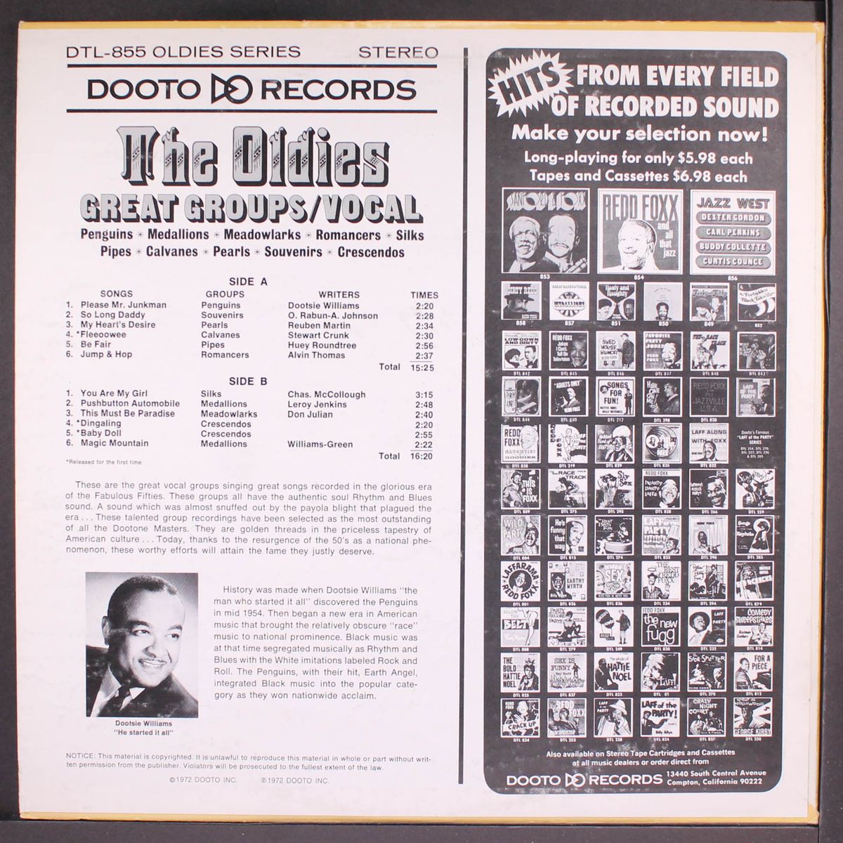 the oldies great groups/vocal by VARIOUS