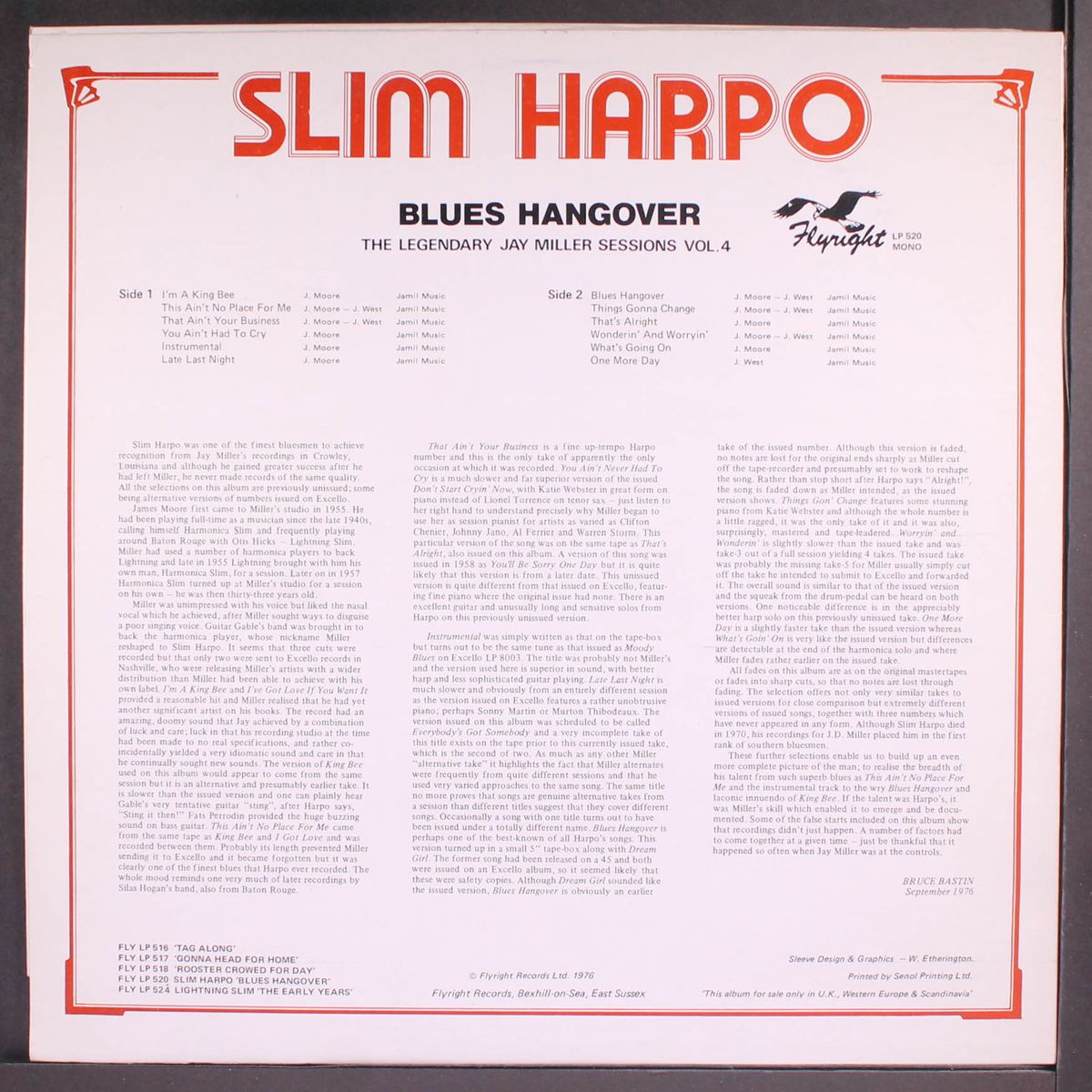 blues hangover by SLIM HARPO