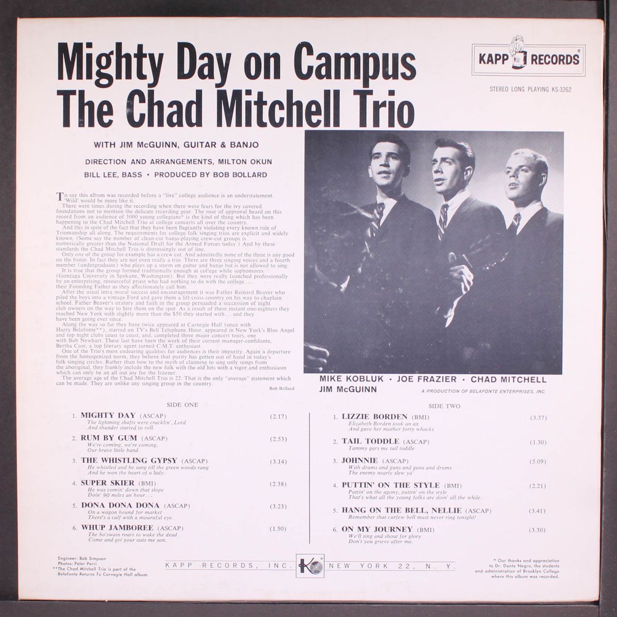 mighty day on campus by CHAD MITCHELL TRIO