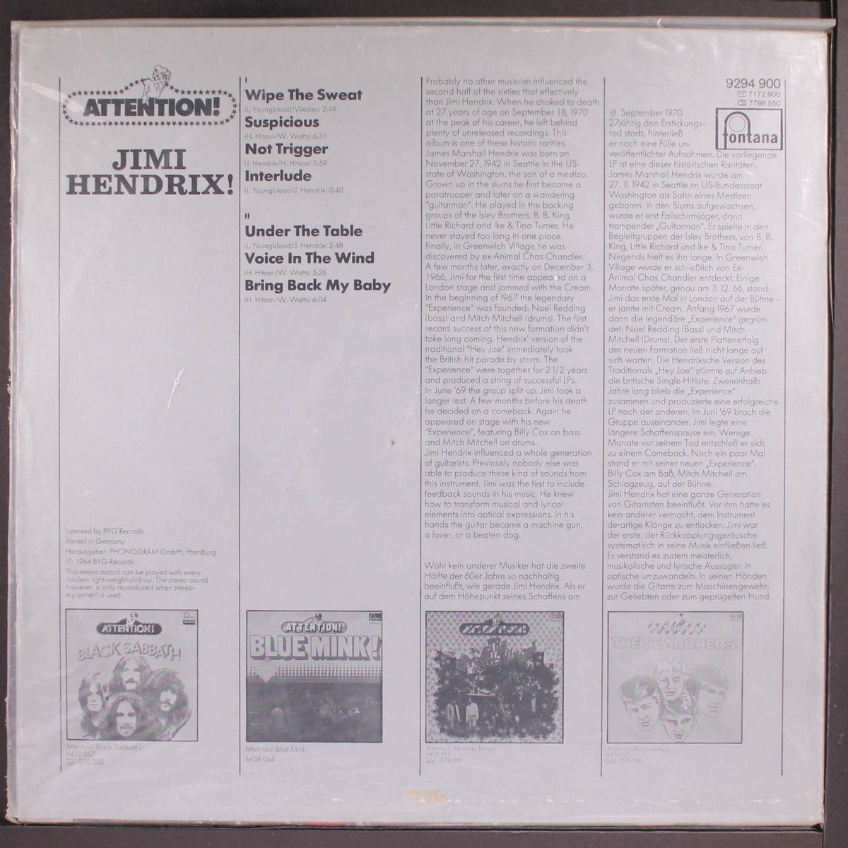 attention! by JIMI HENDRIX