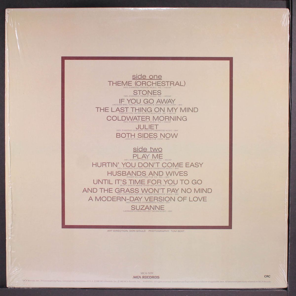 love songs by NEIL DIAMOND