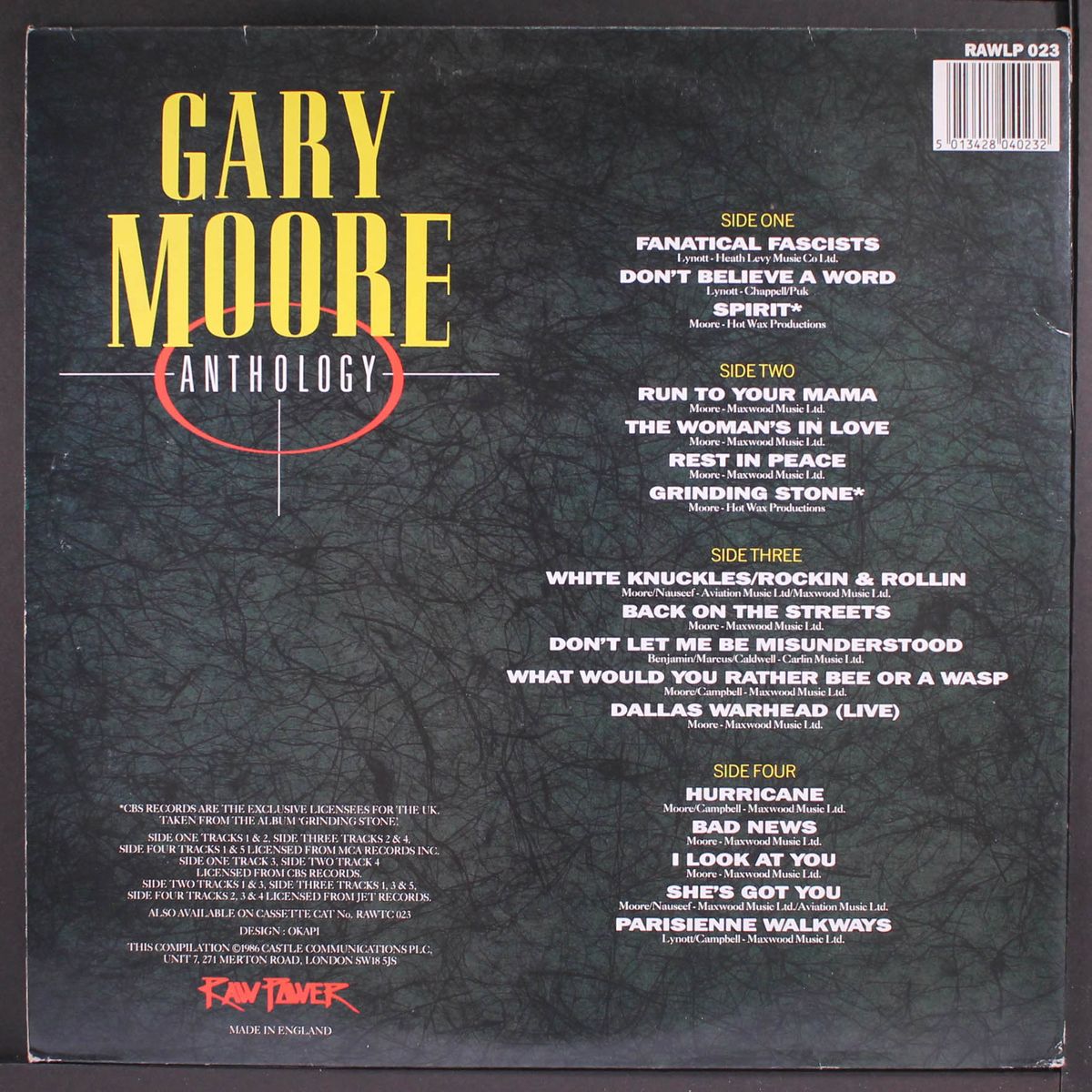 anthology by GARY MOORE