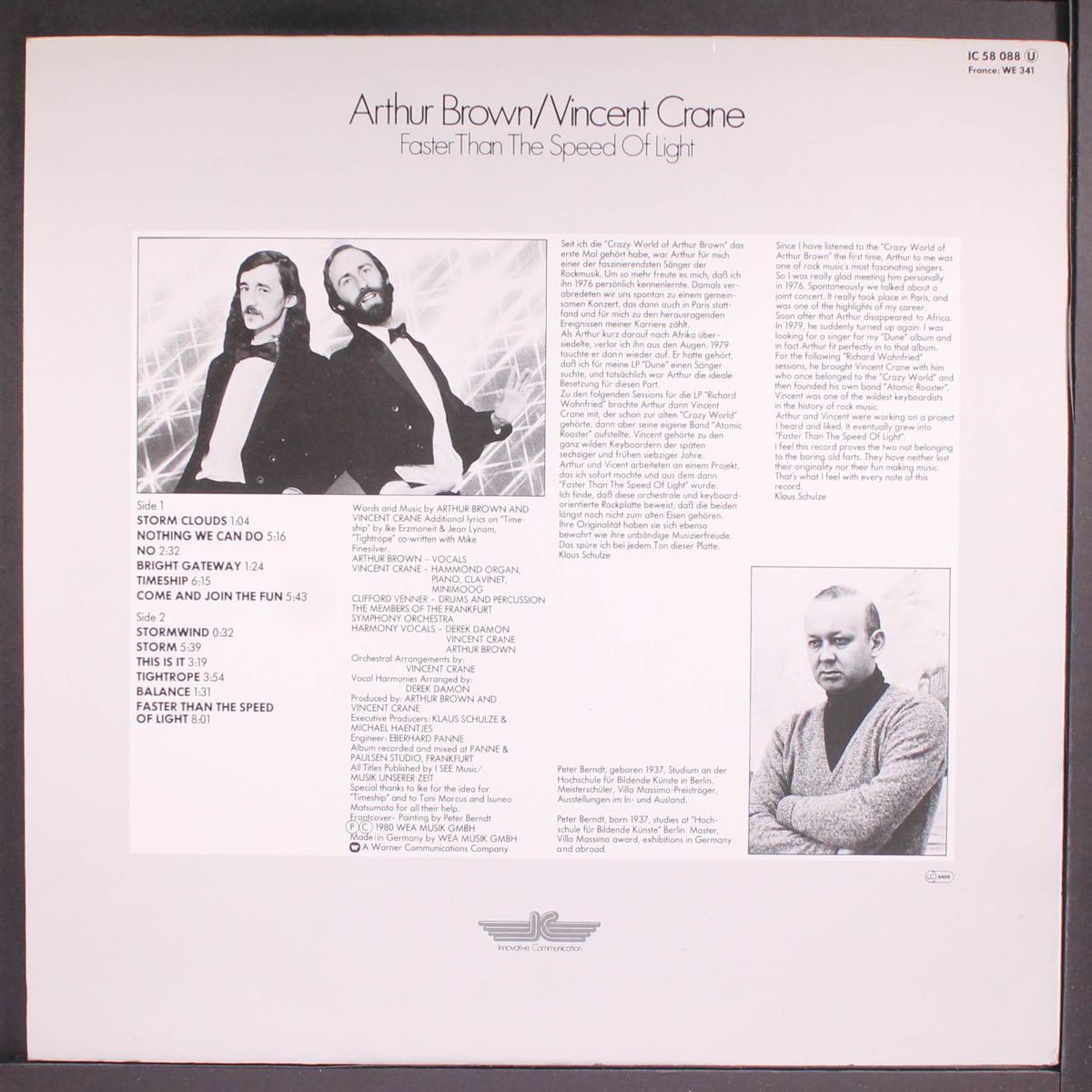 faster than the speed of light by ARTHUR BROWN / VINCENT CRANE