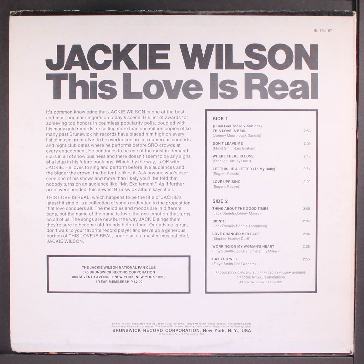 this love is real by JACKIE WILSON