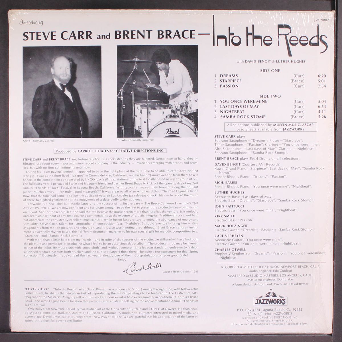 into the reeds by STEVE CARR & BRENT BRACE