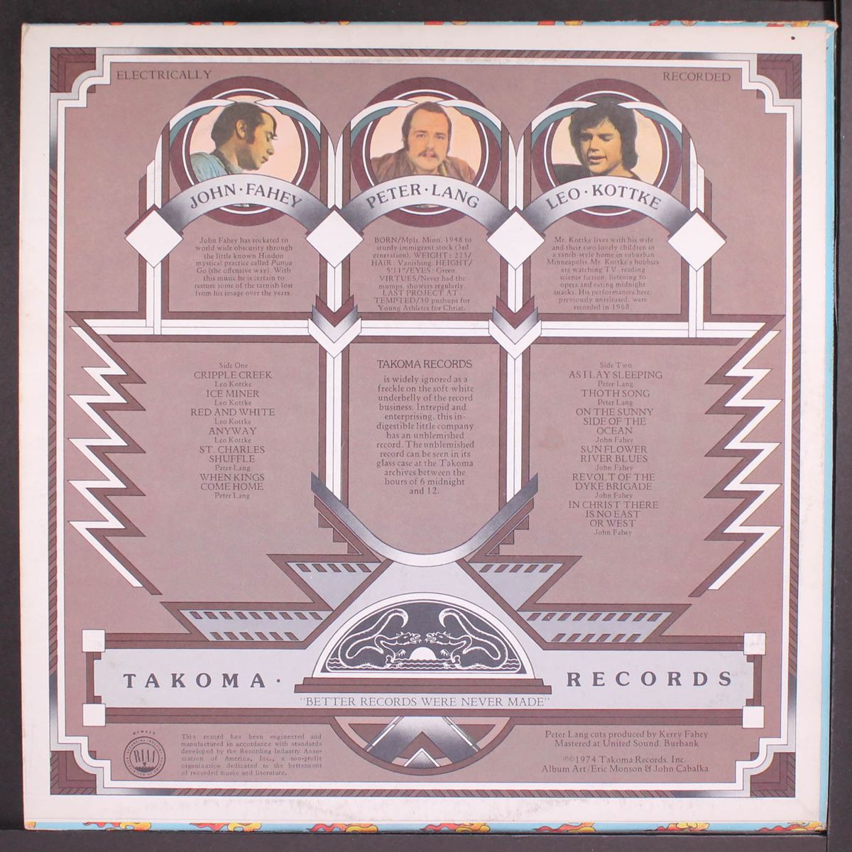 john fahey, leo kottke, peter lang by JOHN FAHEY, LEO KOTTKE, PETER LANG