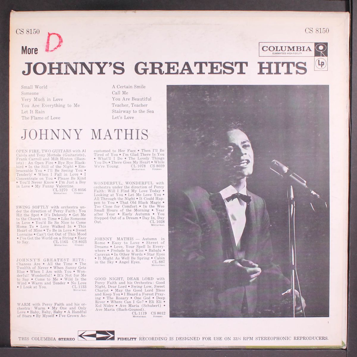 more greatest hits by JOHNNY MATHIS