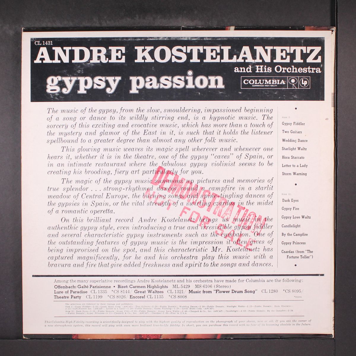 gypsy passion by ANDRE KOSTELANETZ