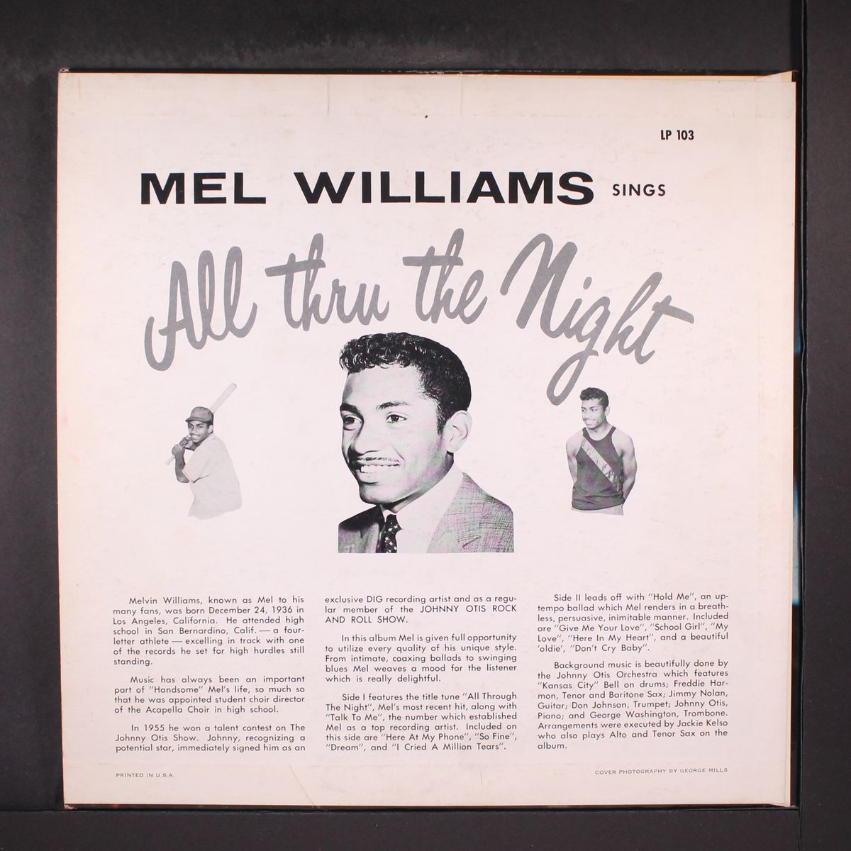 all through the night by MEL WILLIAMS